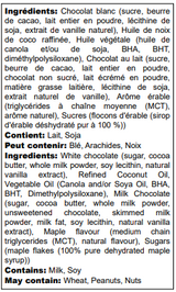 Belgian Crunchy Maple Cone Dip - Case of 6 x 1KG - Canadian Distribution - Ships Free Within Canada on Orders Above CAD $199