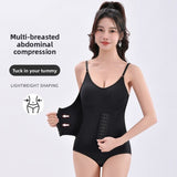 Enhanced Shapewear with Chest Pads and Tummy Control