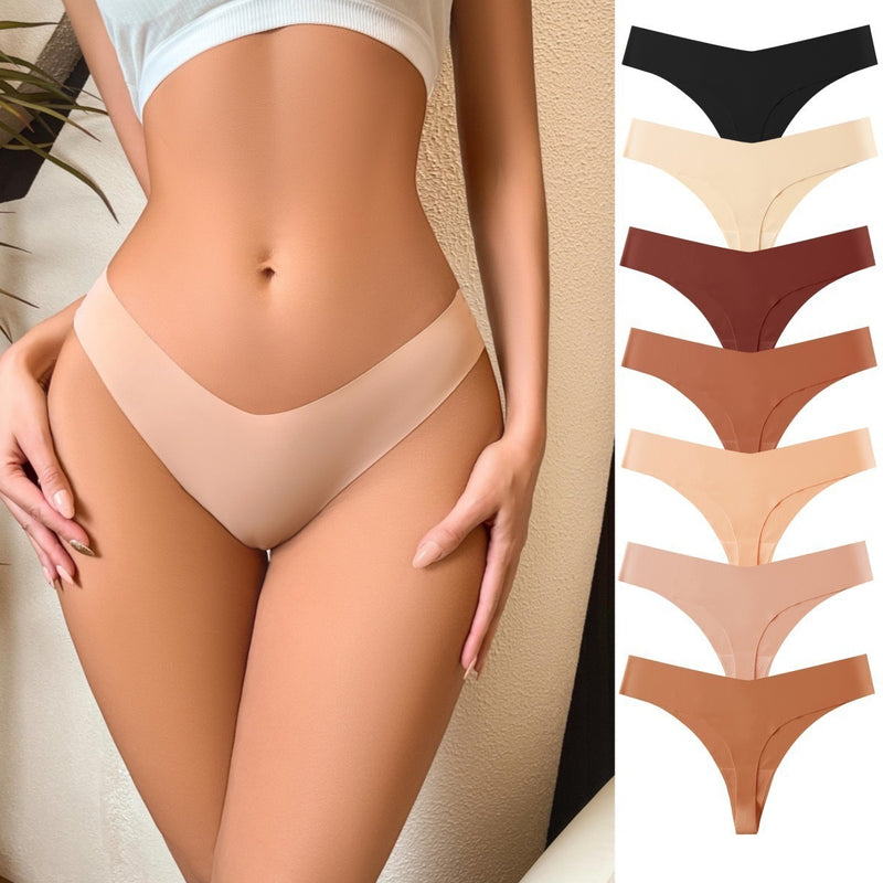 Seamless Womens Thong with Cotton Gusset