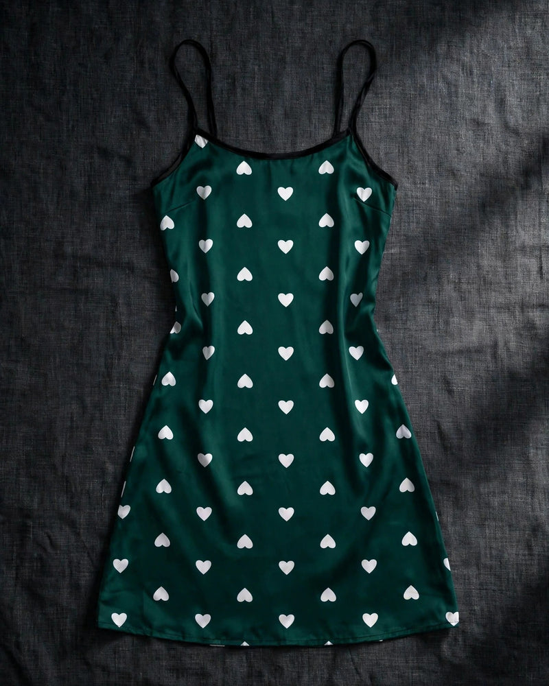 Sleeveless Faux Silk Camisole Nightgown