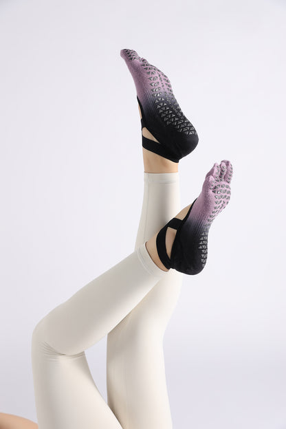 Yoga Socks Anti-Slip Five-Toe Cotton Fitness Socks