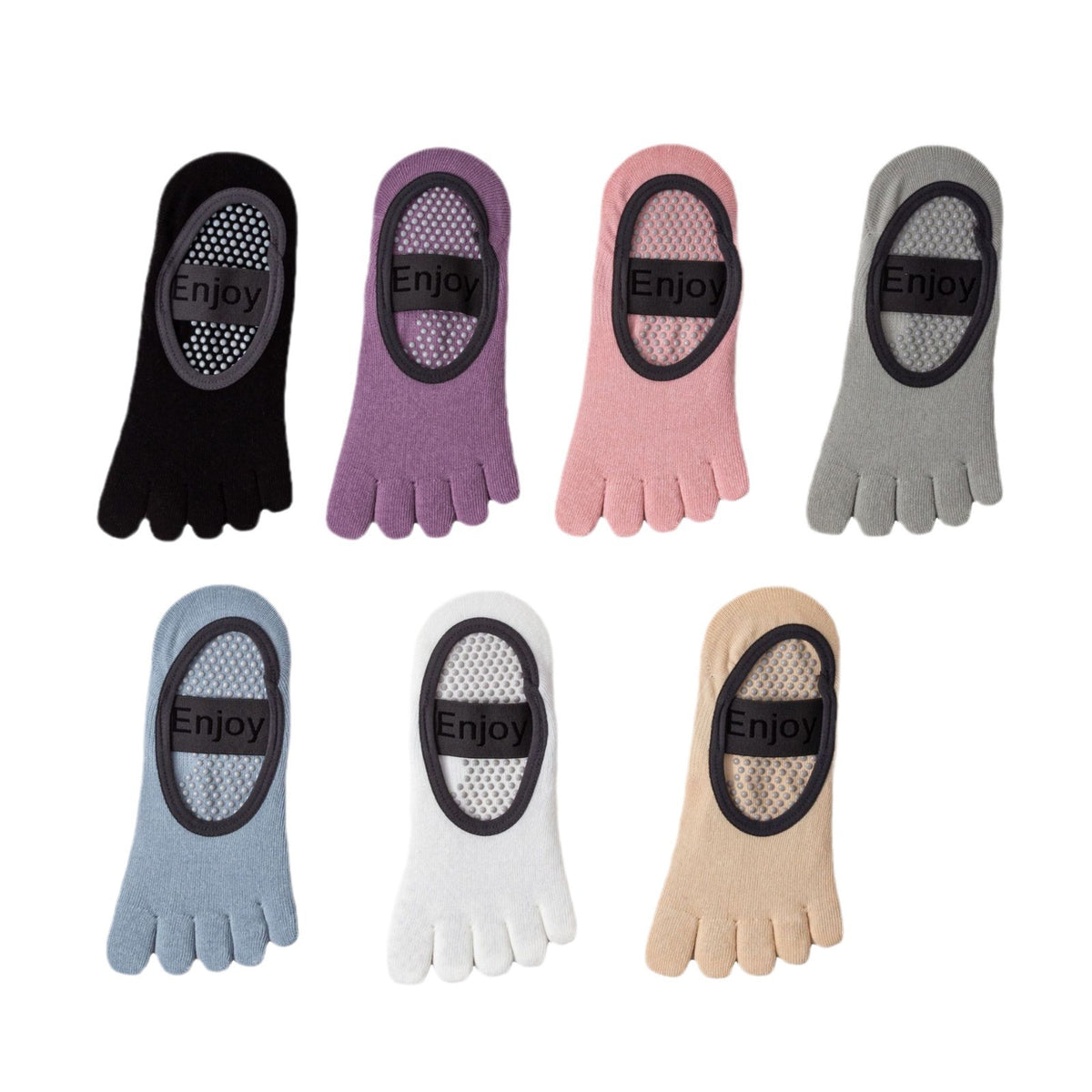 Yoga Socks Anti-Slip Five-Toe Cotton Fitness Socks