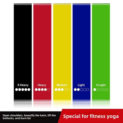 Pink Resistance Bands Set - 5 Pieces