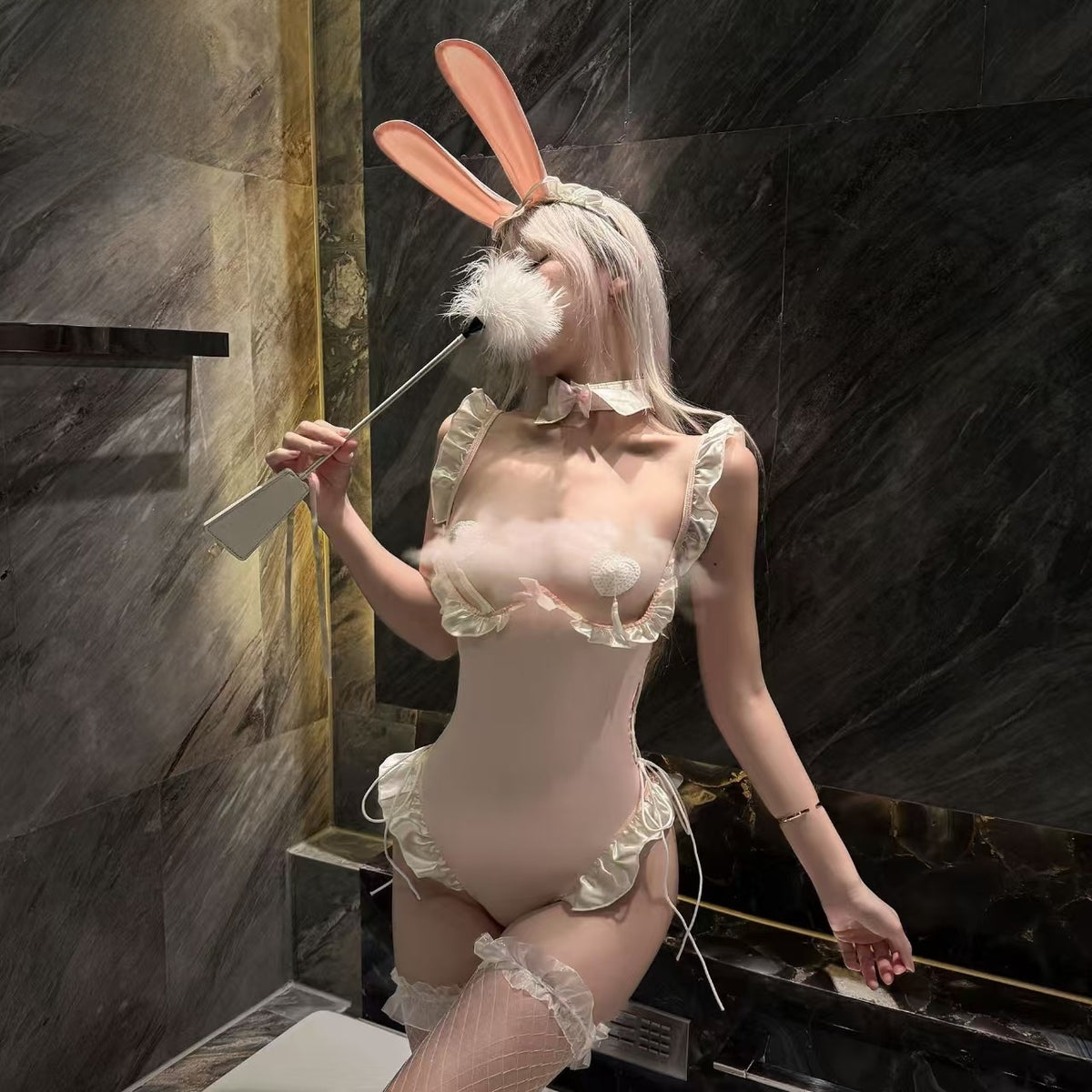 Women's lingerie strap bodysuit