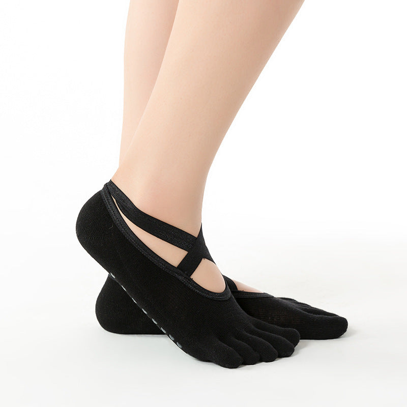 Yoga Socks Anti-Slip Five-Toe Cotton Fitness Socks