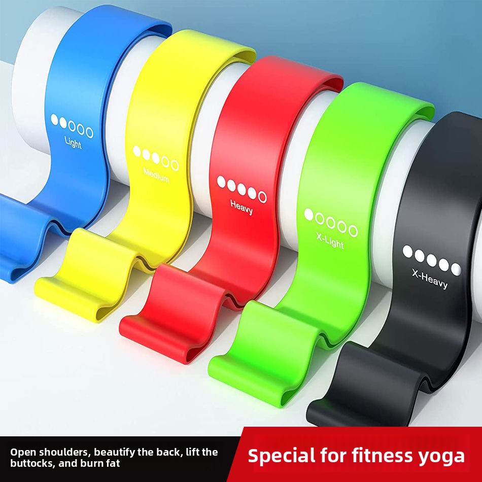Pink Resistance Bands Set - 5 Pieces