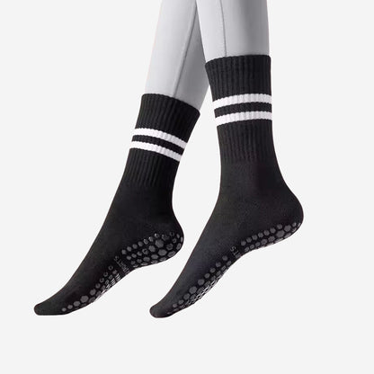 Womens Striped Non-Slip Yoga Socks