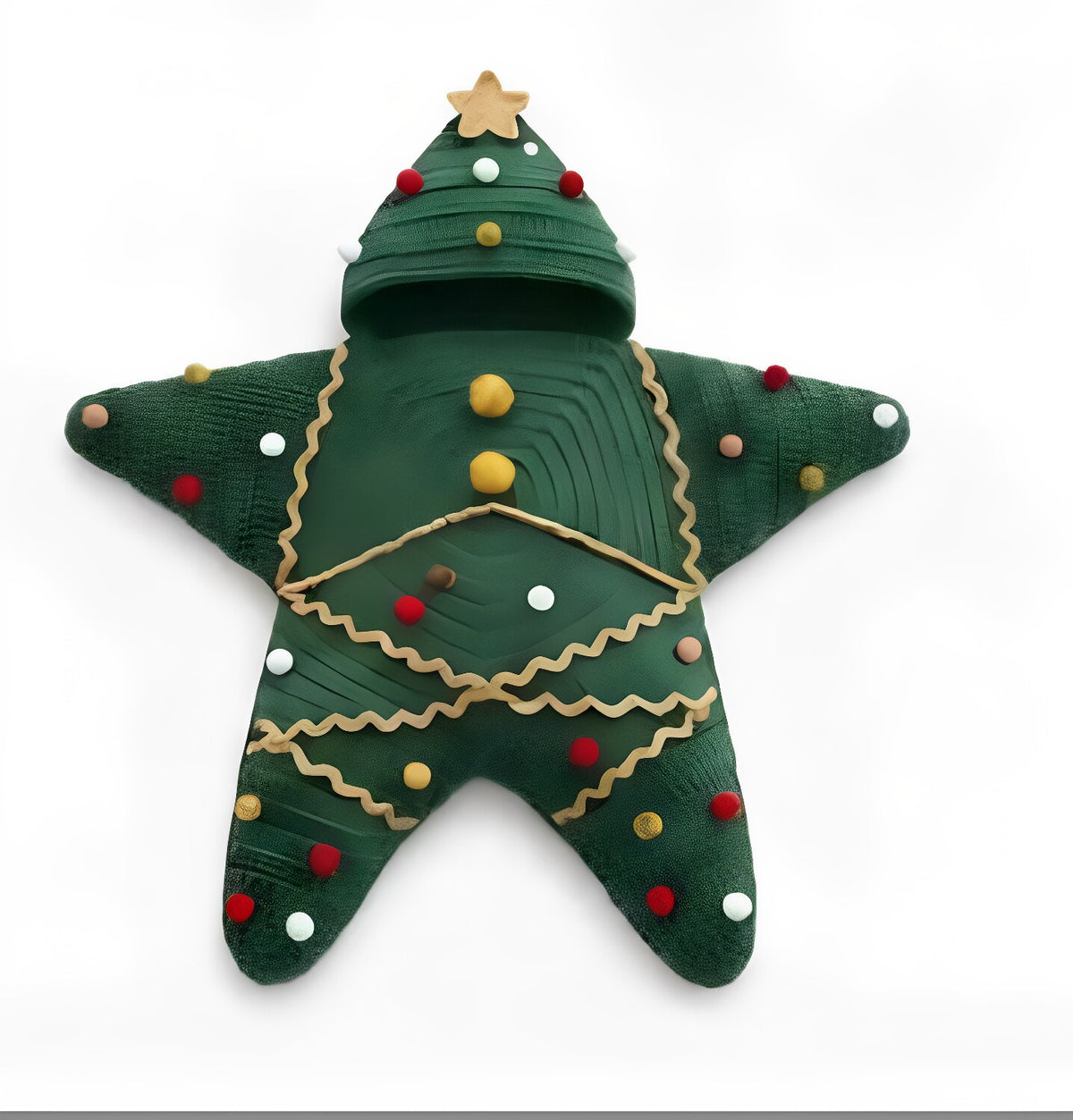 Gingerbread Man Button Baby Sleeping Bag