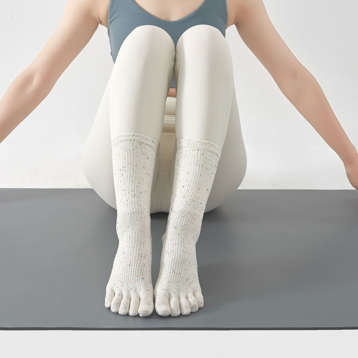Yoga Socks Anti-Slip Five-Toe Cotton Fitness Socks