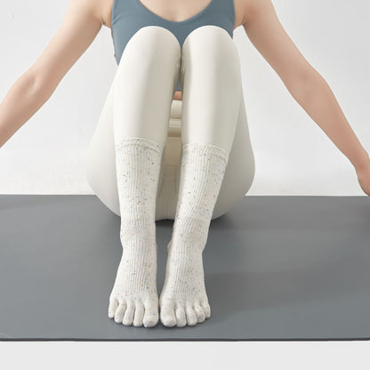 Yoga Socks Anti-Slip Five-Toe Cotton Fitness Socks