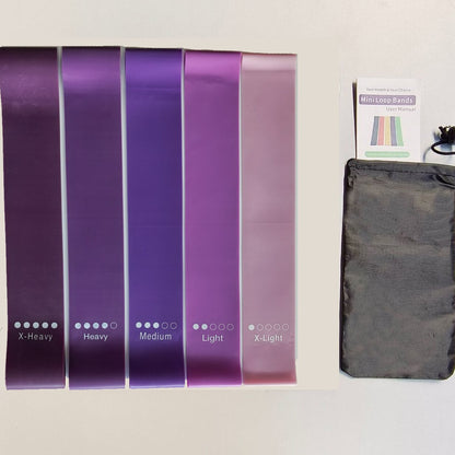 Purple Resistance Bands Set - TPE