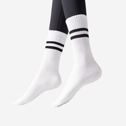 Womens Striped Non-Slip Yoga Socks