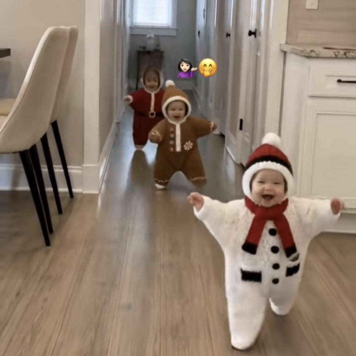 Gingerbread Man Button Baby Sleeping Bag