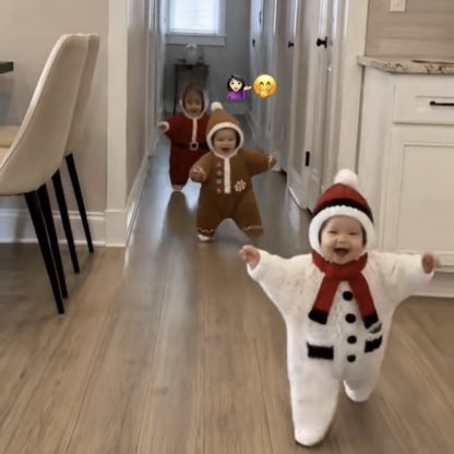 Gingerbread Man Button Baby Sleeping Bag