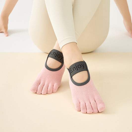 Strapped Five-Toe Yoga Socks