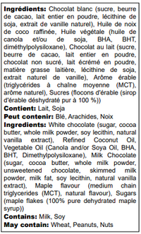 Belgian Crunchy Maple Cone Dip - Case of 6 x 1KG - Canadian Distribution - Ships Free Within Canada on Orders Above CAD $199