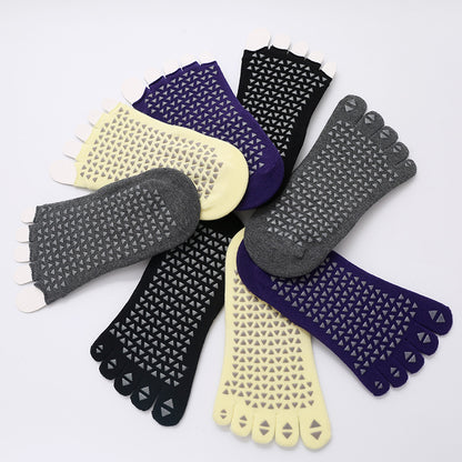 Backless Yoga Socks – Five Toes Striped