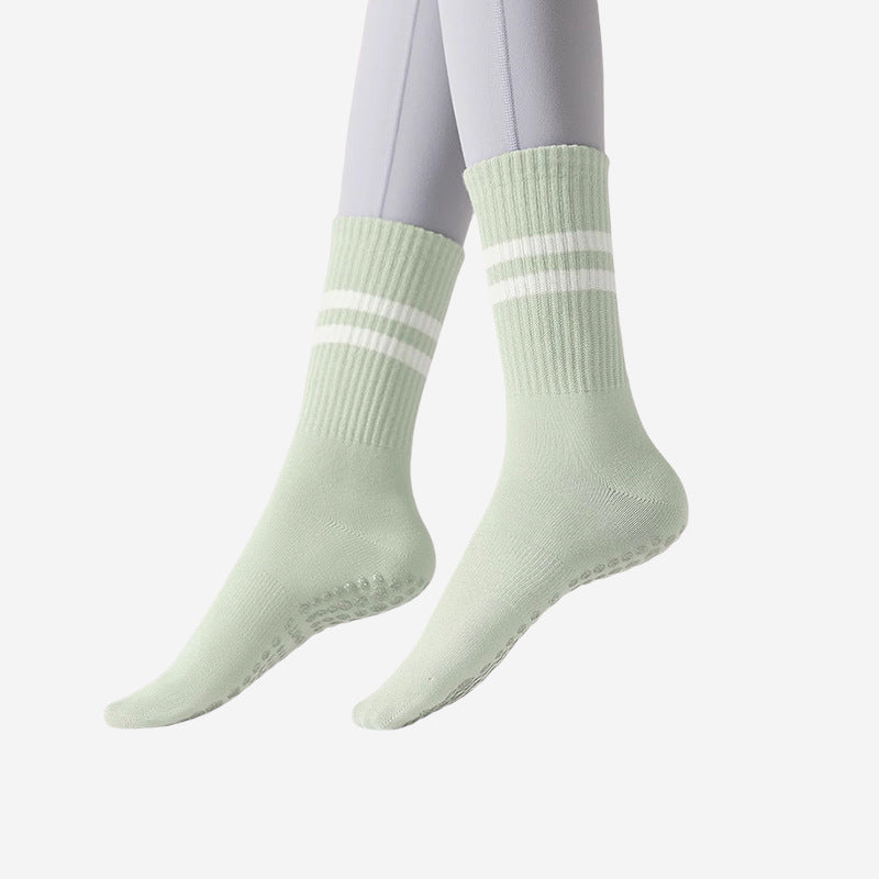 Womens Striped Non-Slip Yoga Socks
