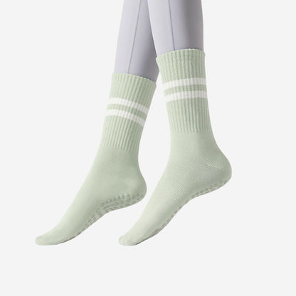 Womens Striped Non-Slip Yoga Socks
