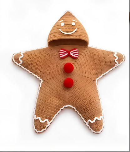 Gingerbread Man Button Baby Sleeping Bag