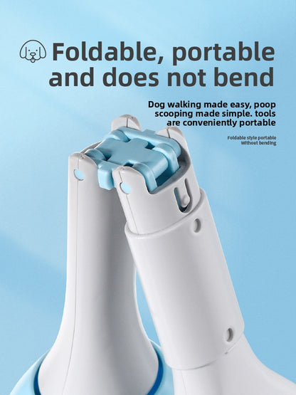 NOEILI Foldable Dog Poop Scooper with Waste Bags