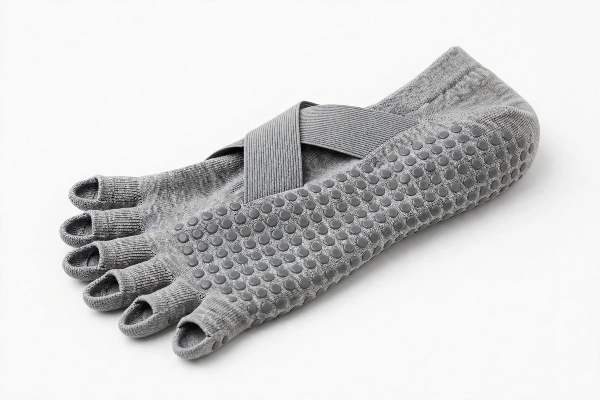 NOEILI Backless Yoga Socks – Cross Belt