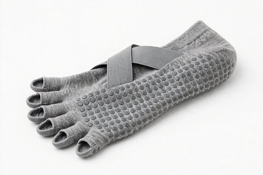 NOEILI Backless Yoga Socks – Cross Belt
