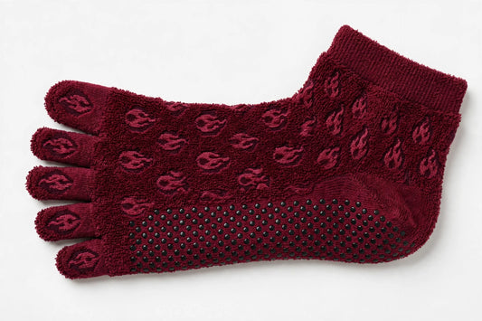 NOEILI Backless Yoga Socks – Flame Terry