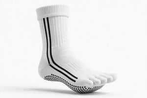 NOEILI Backless Yoga Socks – Vertical Stripe