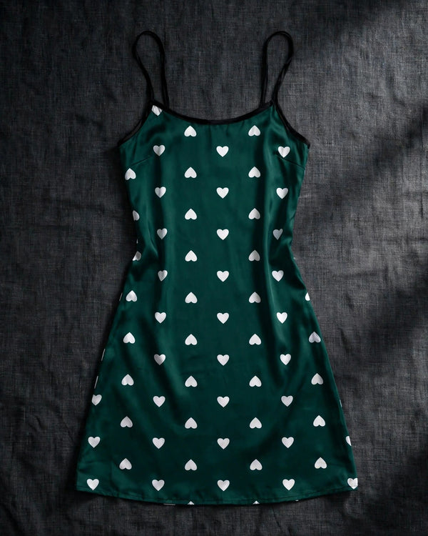 Sleeveless Faux Silk Camisole Nightgown